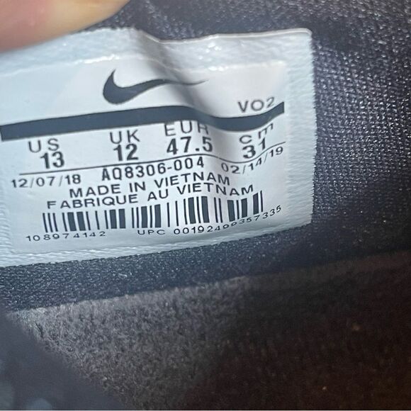 Nike‎ Free x Metcon 2 Cross Training Shoes Men\'s Size 13 Black White AQ8306-004 main image 6